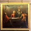 photo  le tableau les pèlerins d’emmaüs, l’une des pièces qui sont présentées dans l’église de cré. 