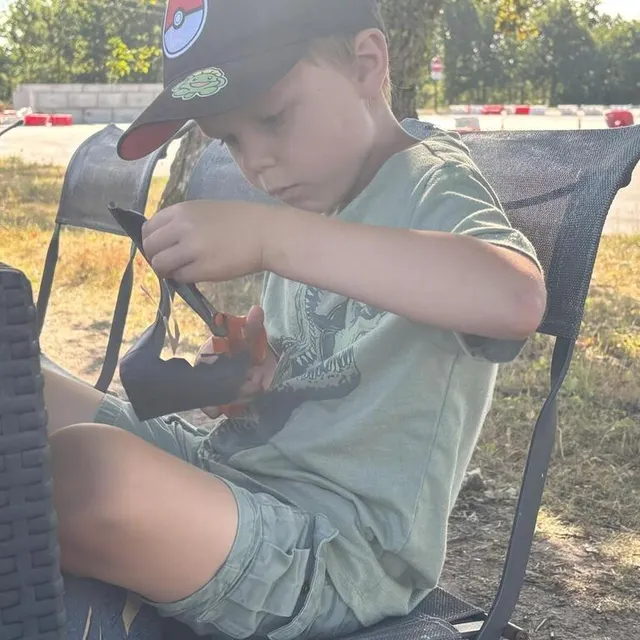 photo à partir d’une chambre à air, les enfants ont réalisé des porte-clés.  ©  ouest-france