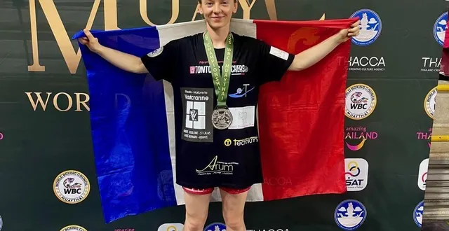 photo  chloé à la réception de sa médaille de vice championne du monde  &copy;  ouest-france 