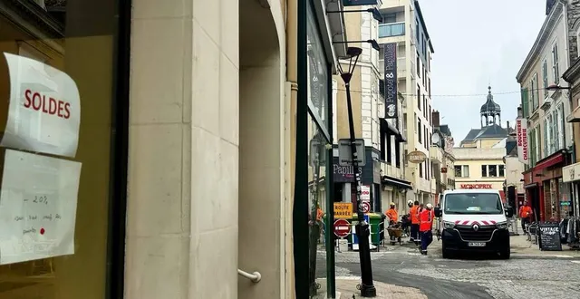 photo  au mans (sarthe), les commerçants du centre sont en difficulté, en pleine période de soldes d’été 2025.  &copy;  ouest-france 
