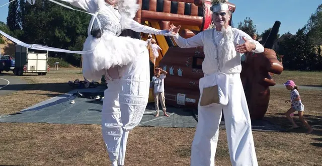 photo  les échassiers « elfes de lumière » ont pris de la hauteur au parc de l’huisne.  &copy;  le maine libre 