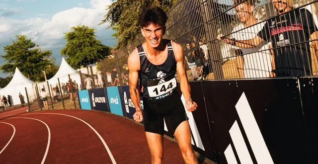 photo  lilian durand est devenu champion de france u18 du 3000 mètres, ce vendredi à saint-etienne.  &copy;  famille durand 