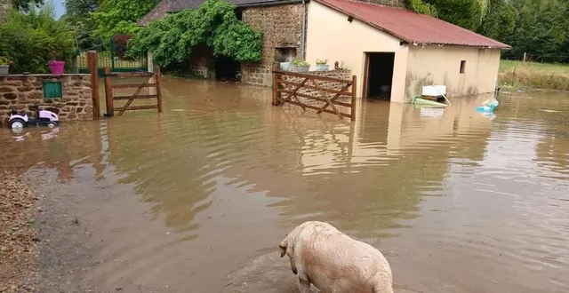 photo  à ceaucé, dans l’orne, des habitations ont été inondées.  &copy;  photo transmise par michel dargent 