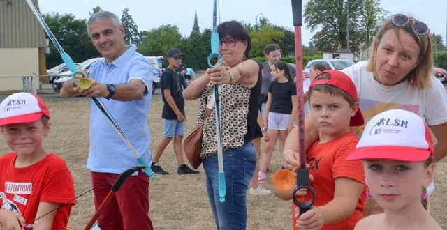 photo  séance de tir à l’arc pour ce vendredi matin pour daniel chevallier, brigitte tétu-édin et marie chapelière.  &copy;  le maine libre 