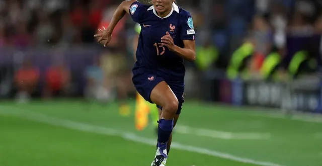 photo selma bacha lors du match entre la france et l’allemagne en quart de finale de l’euro 2025. © alexander hassenstein / getty images via afp