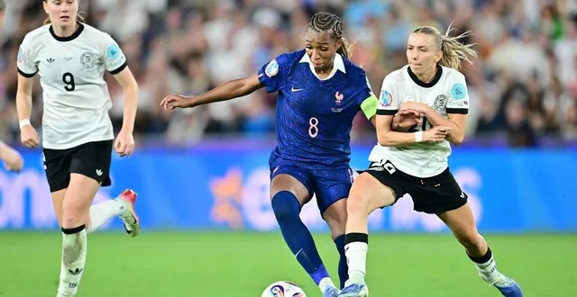 photo  grace geyoro et les bleues sont éliminées.  &copy;  sebastian christoph gollnow/dpa picture-alliance via afp 