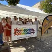 photo les bénévoles, leurs encadrants, royer bâtiment et les élus communaux étaient présents sur le marché communal, samedi 12 juillet 2025, pour se présenter à la population.