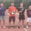 photo  corentin thierry, sylvain chauviré, florian alusse et richard pioger, finalistes du tournoi de tennis d’angrie. 