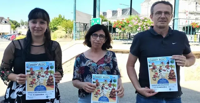 photo  leslie termeau, du service communication ; isabelle levrad du serviceévénementiel, et martial méaude, adjoint au maire.  &copy;  ouest-france. 