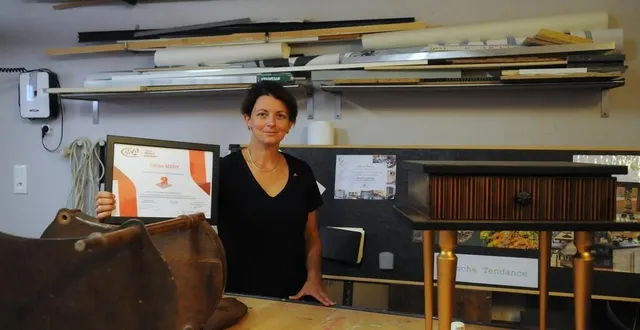 photo  céline mary, décoratrice d’intérieur à flers (orne) a reçu le titre de maître artisan.  &copy;  ouest-france 