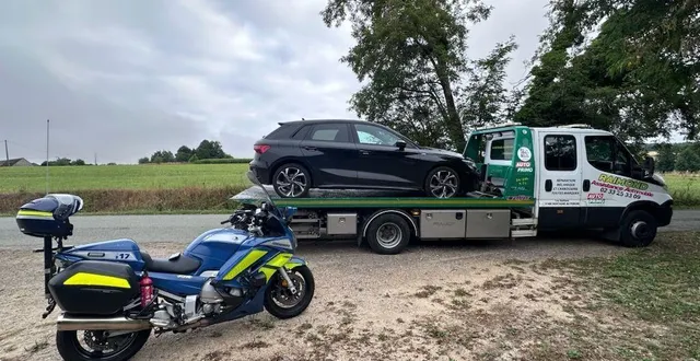 photo  le véhicule du conducteur a été immobilisé et placé en fourrière.  &copy;  gendarmerie de l’orne 
