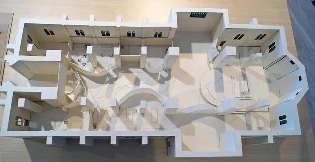 photo  cette maquette détaillée représente les aménagements pensés par lisa gérault.  &copy;  ouest-france 