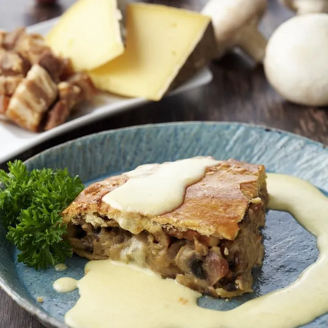La gouline est une tourte aux champignons. Benoît Martin / Anjou Tourisme photo la gouline est une tourte aux champignons. © benoît martin / anjou tourisme