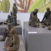 photo  de nouvelles sculptures au musée de la faïence. 