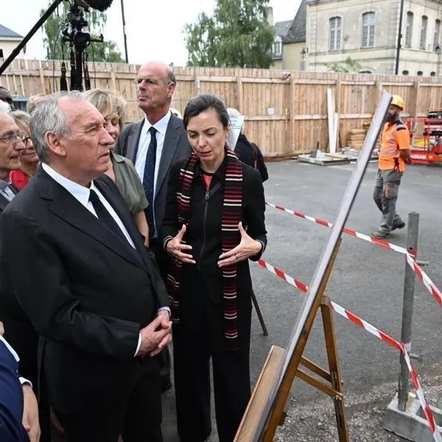 photo le premier ministre visite des chantiers importants de la ville d’angers.  ©  thomas bregardis / ouest-france
