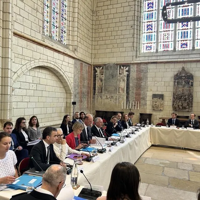 photo le comité interministériel du tourisme au sein du château d'angers.  ©  ouest-france
