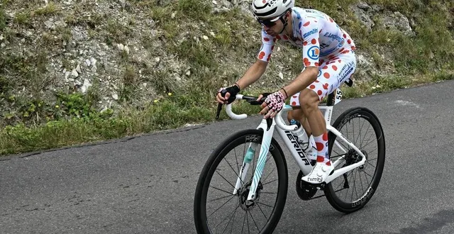 photo  lenny martinez lors de la 18e étape du tour de france.  &copy;  loic venance / afp 