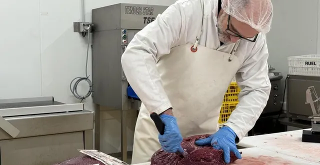 photo  la charcuterie ruel employait encore une quarantaine de personnes, à bonnétable (sarthe).  &copy;  archives ouest-france 