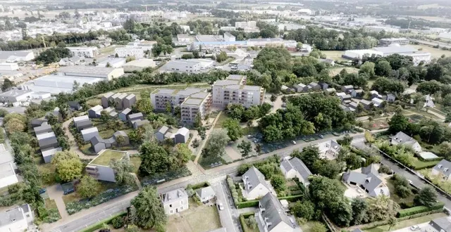 photo  le secteur des claveries, une friche urbaine à réaménager, est relié par le boulevard de la romanerie, les rues de la saillerie et hélène-boucher.  &copy;  alh 