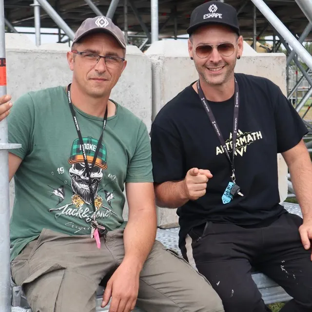 photo anthony dumaine et denis masson sont les organisateurs de l’eskape festival à montilly-sur-noireau.  ©  ouest-france