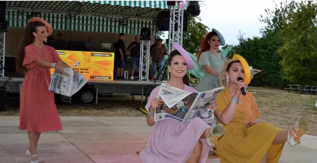 photo  danseuses et chanteuses rappelaient les années 1900 pour la plus grande joie du public.  &copy;  le maine libre 