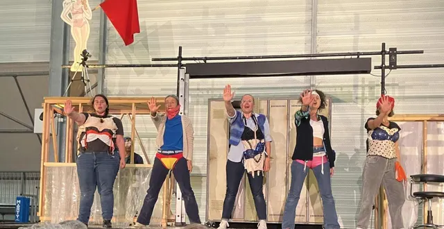 photo  la trpl a présenté sa création, « les midinettes », mercredi.  &copy;  co 