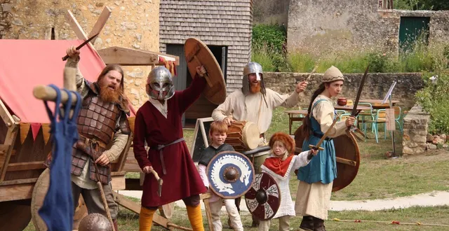 photo  un campement médiéval est organisé au manoir de la cour le week-end du 26 et 27 juillet 2025  &copy;  le maine libre 