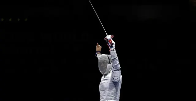 photo  yana egorian lors des mondiaux d’escrime.  &copy;  afp 