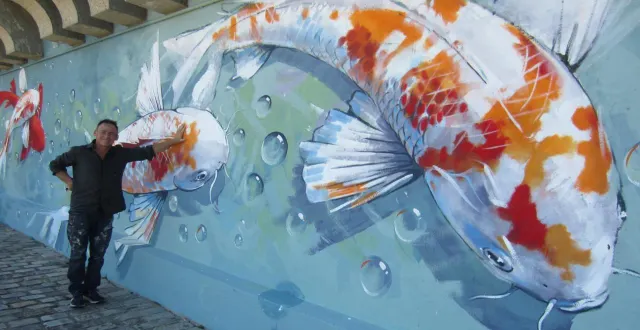 photo  l’œuvre géante de florent maussion mérite le détour.  &copy;  co 