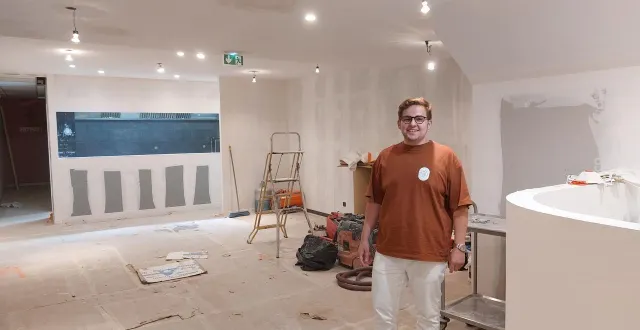 photo  bientôt, les murs seront recouverts de peintures et de tentures pour créer une atmosphère chaleureuse.  &copy;  le maine libre 