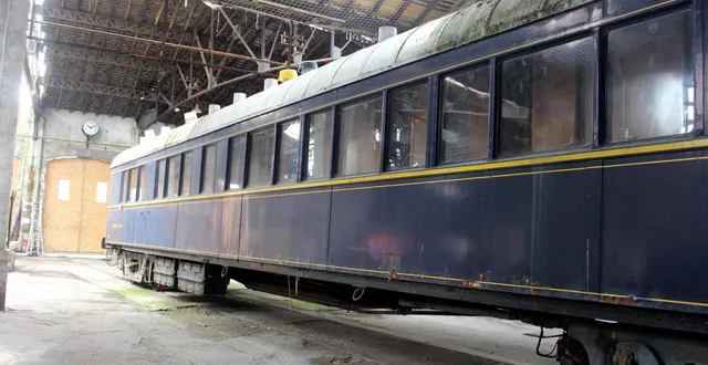 photo  ce wagon est une voiture d’époque de l’orient-express.  &copy;  le maine libre 