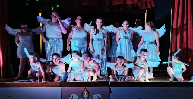 photo  le spectacle offert par les 16 danseuses a été haut en couleur.  &copy;  le maine libre 