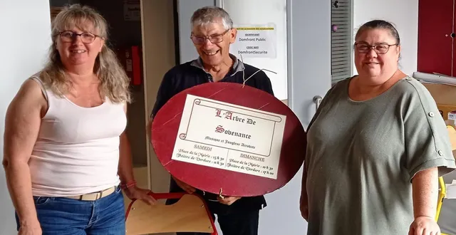 photo  marie-laure prod’homme, patrice caillebotte et nathalie sauré à la maison des associations.  &copy;  ouest-france 