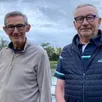 photo étienne delobel, vice-président de l’association rand’aune et loir, créateur de l’événement, et claude peslerbe, membre de l’association de randonneurs.