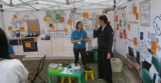 photo  dans un appartement reconstitué, le gleam a présenté des dizaines d’idées d’écogestes à faire chez soi.  &copy;  ouest-france 