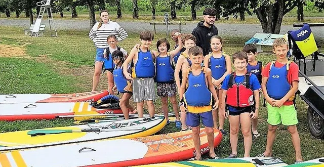 photo  les sports nautiques notamment étaient au menu du séjour.  &copy;  service enfance ville d’arnage 