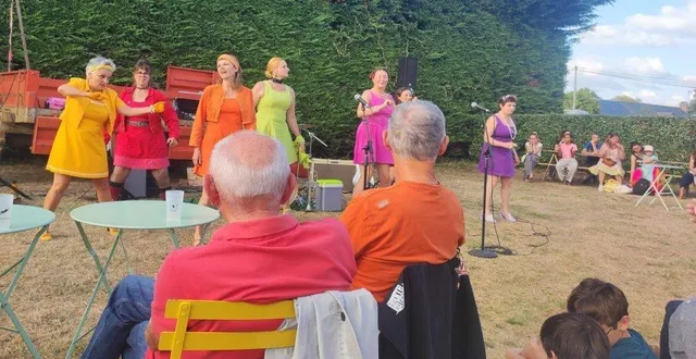 photo  mademoiselle orchestra a enchanté le public à angrie.  &copy;  ouest-france 