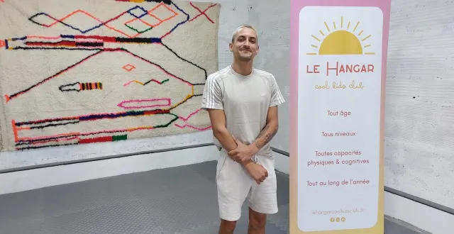 photo  clément uzun est prêt à accueillir les futurs addicts du parkour.  &copy;  le maine libre 