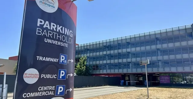 photo  le parking relais bartholdi, situé au terminus du tram t1 près de l’université, est sous-utilisé.  &copy;  le maine libre 
