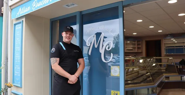 photo  malcom chartrain ouvrira les portes de sa boucherie à écouché-les-vallées (orne) mardi 12 août 2025.  &copy;  ouest-france 