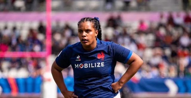 photo ambre mwayembe, victime d’une fracture à la malléole de la jambe droite, est forfait pour le prochain mondial © antoine massinon / afp