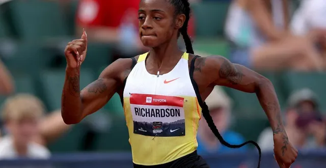 photo sha’carri richardson a été arrêtée il y a quelques jours, occasionnant son retrait de la sélection américaine avant de finalement reprendre sa place sur 200 mètres. © getty images via afp