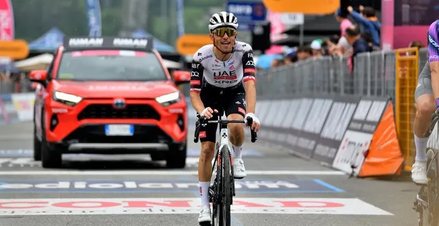 photo rafal majka (uae team emirates) le 28 mai 2025 sur les routes du giro. © davide vaninetti / dppi via afp