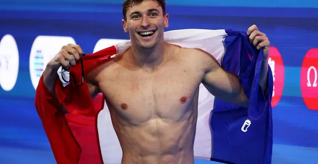 photo maxime grousset a fait le doublé 50-100 en papillon. © getty images via afp