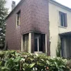 photo  rue roger-martin-du -gard, à alençon, un feu s’est déclaré dans une maison appartenant au bailleur ornais logissia, inhabitée mais squattée. 