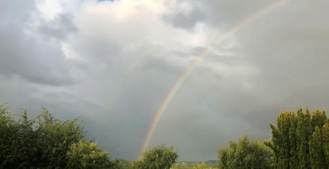 photo  nuages et soleil se sont disputé le ciel sarthois en juillet 2025.  &copy;  photo archives le maine libre 