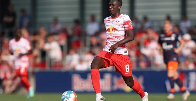 photo amadou haidara, international malien au rb leipzig, intéresse le paris fc. © ronny hartmann / afp