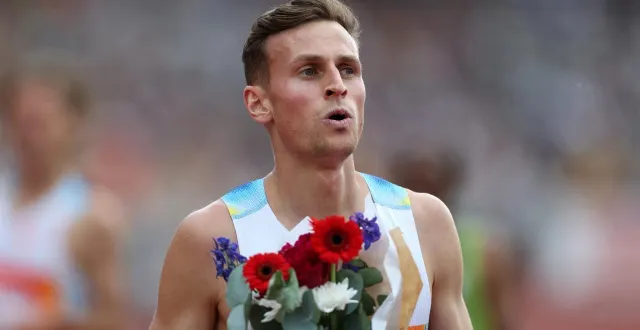 photo karl bebendorf, champion d’allemagne de 3 000 m steeple. © linnea rheborg / getty images via afp