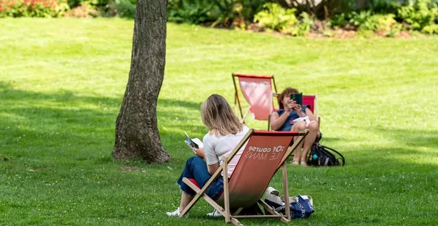 photo  ce lundi 4 août 2025, la chaleur revient dans la sarthe.  &copy;  le maine libre - xavier sarrat 