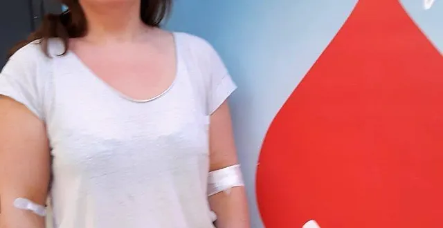 photo  cindy girard a donné son sang pour la première fois en juillet à arnage.  &copy;  le maine libre 